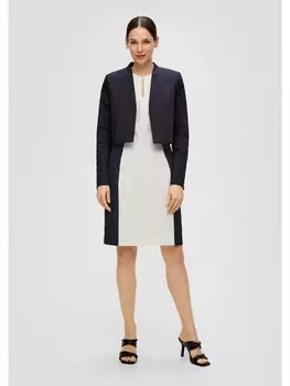 Короткое платье s.Oliver BLACK LABEL Kleid kurz, цвет Creme-schwarz