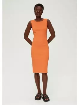 Короткое платье s.Oliver BLACK LABEL Kleid kurz, оранжевый