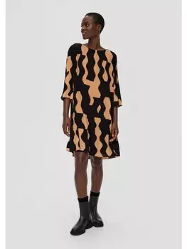 Короткое платье s.Oliver BLACK LABEL Kleid kurz, черный