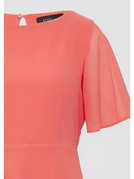 Короткое платье s.Oliver BLACK LABEL, оранжевый
