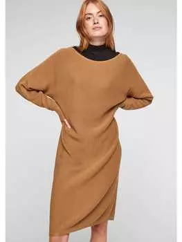 Короткое платье s.Oliver Einteiler Kleid kurz, коричневый