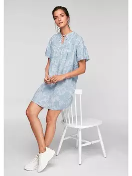 Короткое платье s.Oliver Einteiler Kleid kurz, синий