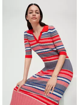 Короткое платье s.Oliver Kleid kurz, цвет Mehrfarbig-orange