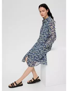 Короткое платье s.Oliver Kleid kurz, синий