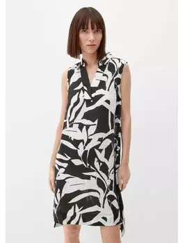 Короткое платье s.Oliver Kleid kurz, цвет Schwarz-wei