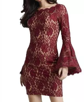 Короткое платье с пайетками черного цвета JOVANI