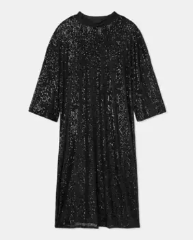 Короткое платье с пайетками Couchel, черный