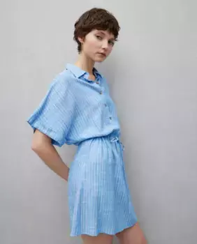 Короткое платье с поясом Easy Wear, синий