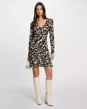 Короткое платье с принтом Morgan, мультиколор