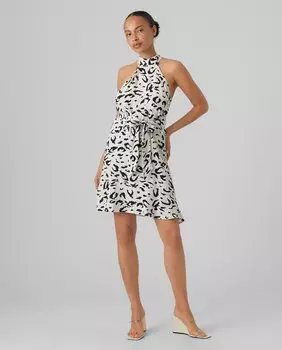 Короткое платье с принтом Vero Moda, белый