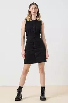 Короткое платье с пуговицами G-Star Raw, черный