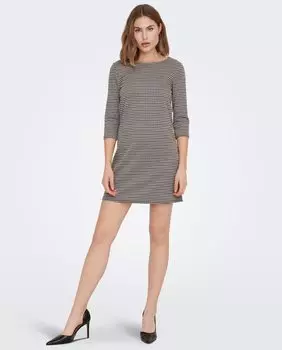 Короткое платье с рукавами 3/4 Only, черный