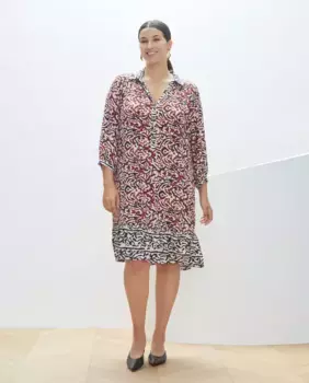 Короткое платье с рюшами Couchel, красный