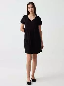 Короткое платье с воланами Ovs, цвет black