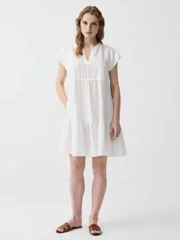 Короткое платье с воланом Ovs, цвет optical white