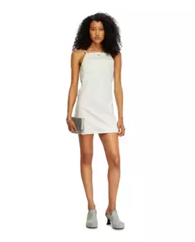 Короткое платье с вырезом через шею Diesel, светло-голубой