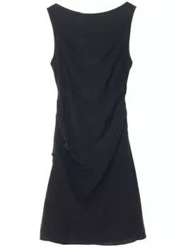 Короткое платье с вырезом-лодочкой SAMSOE SAMSOE, черный