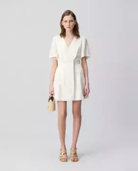 Короткое платье с запахом Claudie Pierlot, белый
