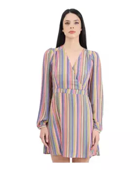 Короткое платье с зигзагом Only, мультиколор