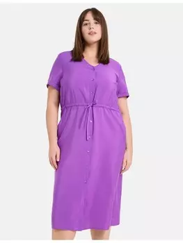 Короткое платье SAMOON Langarm kurz, цвет soft plum