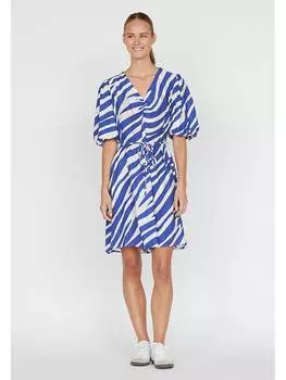 Короткое платье SisterS point, синий/белый