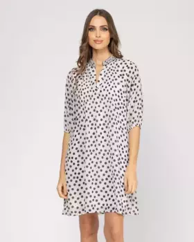 Короткое платье со складками спереди Niza, белый