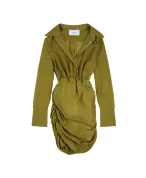 Короткое платье со стразами Silvian Heach, зеленый