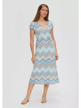 Короткое платье sOliver BLACK LABEL kurz, цвет petrol