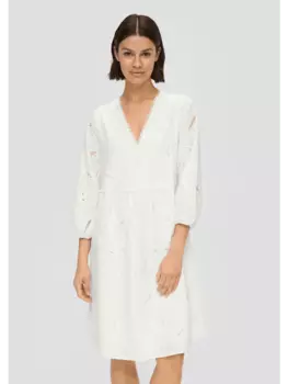 Короткое платье sOliver BLACK LABEL kurz, кремовый