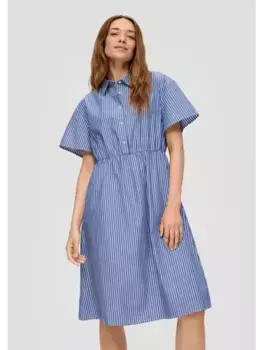 Короткое платье sOliver kurz, цвет blau-wei