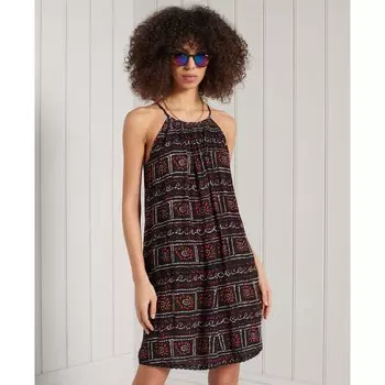 Короткое платье Superdry Beach Cami, черный