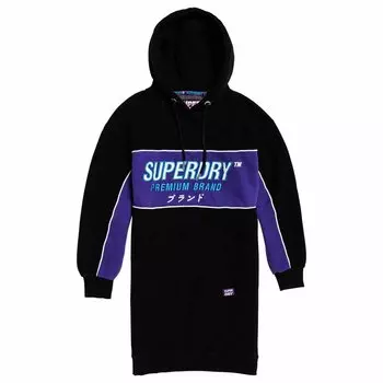 Короткое платье Superdry Graphic Panel, черный