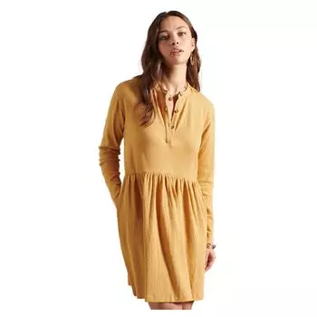 Короткое платье Superdry Jersey Mini, бежевый