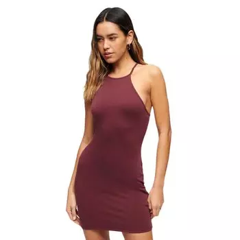Короткое платье Superdry Strappy Recer Jersey Sleeveless, красный
