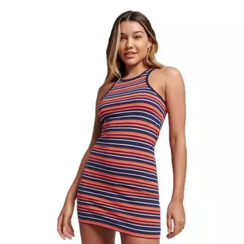 Короткое платье Superdry Vintage Stripe Sleeveless, разноцветный
