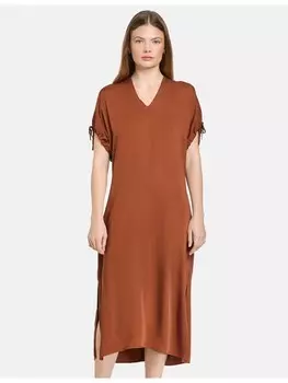 Короткое платье TAIFUN Langarm kurz, цвет savannah