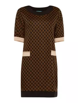 Короткое платье TOOCHE Kurzes Strick G, коричневый