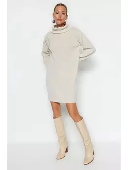 Короткое платье trendyol Kleid, кремовый