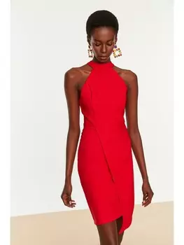 Короткое платье trendyol, красный