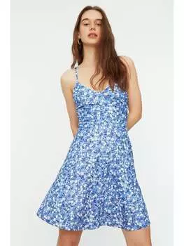 Короткое платье trendyol, синий