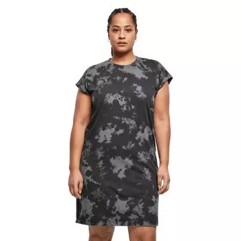 Короткое платье Urban Classics Bleached Short Sleeve, черный