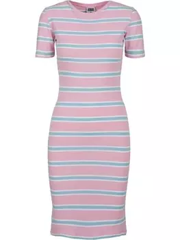 Короткое платье Urban Classics er, цвет girlypink/oceanblue