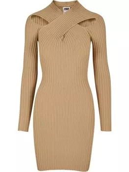 Короткое платье Urban Classics Kleider, цвет unionbeige