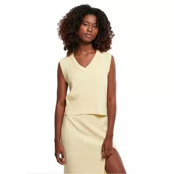 Короткое платье Urban Classics Knitted, желтый