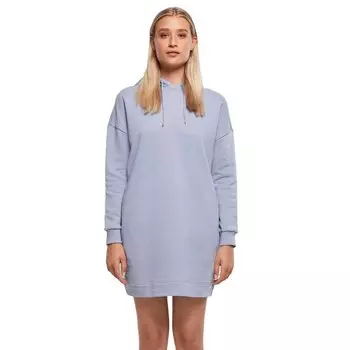 Короткое платье Urban Classics Organic Oversized Terry Long Sleeve, синий