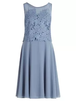 Короткое платье Vera Mont Chiffon, цвет bluish grey