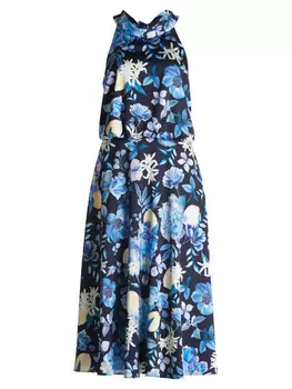 Короткое платье Vera Mont, цвет dunkelblau/blau