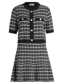 Короткое платье Vera Mont Strick, черный/белый
