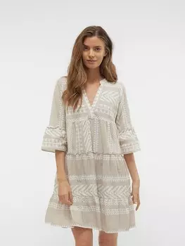 Короткое платье Vero Moda, цвет wei/beige