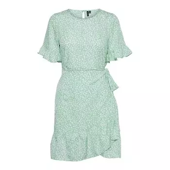 Короткое платье Vero Moda Henna 2/4 Short Sleeve, оранжевый